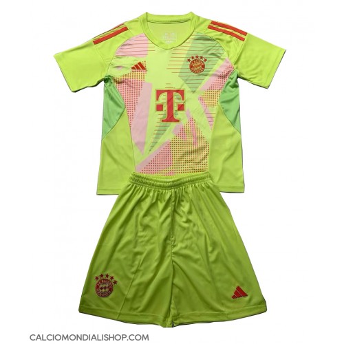 Maglie da calcio Bayern Munich Portiere Prima Maglia Bambino 2024-25 Manica Corta (+ Pantaloni corti)